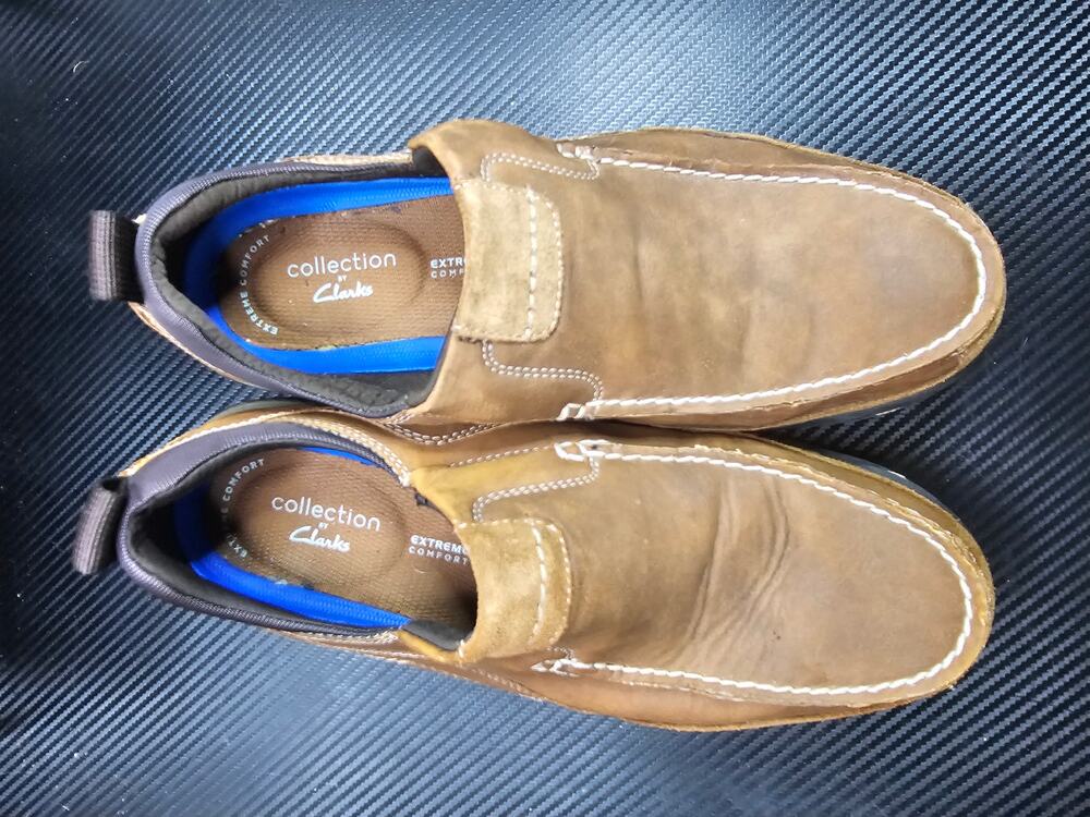 Mens Dockers Brown Slip on Shoes Size 9M